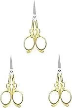 TEHAUX 3pcs Diy Craft Scissors Embroidery Scissors Set Stainless Steel Blades for Thread Trimming Sewing Embroidery Projects
