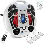 [Auxoliev] Foot Massager Machine with TENS & EMS System, Muscle Stimulator for Feet Legs Circulation and Plantar Fasciitis Neuropathy Nerve Muscle Deep Tissue Pain Relief