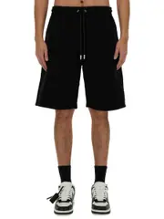 [Off-White] Off-White-Bermuda With Logo-Uomo S