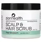 2 X Zion Health, Deep Cleansing Scalp & Hair Scrub, Pear Blossom with Sea Salt,
