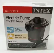 Intex Quick Fill Electric Pump, 12V DC Power/New