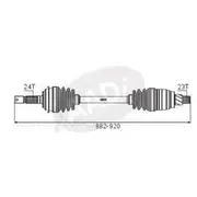 GSP CV Shaft - CVS.122