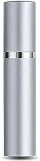 AsaNana Perfume Atomiser, Refillable & Travel Size Perfume Bottle, 9 ml (P9-Silver)