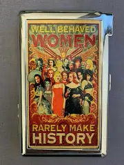 Well Behaved Women History Cigarette Case with lighter ID Holder Wallet