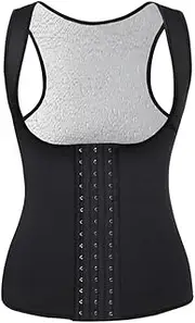 Women Seamless Corset Sauna Suit Tank top Zipper Body Shaper Shirt