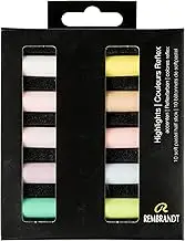 Royal Talens Rembrandt Soft Pastels - Half Size - Highlights Set - 10 Assorted Colours
