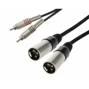 CAV-XLRM-RCA - Dual Male XLR to Dual RCA