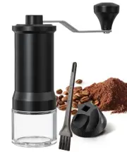Manual Coffee Grinder, Adjustable Thickness Burr Coffee Grinder, Portable Cof...