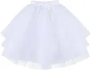 [Papoopy] Girls Hoopless Petticoat Underskirt with 3 Layers