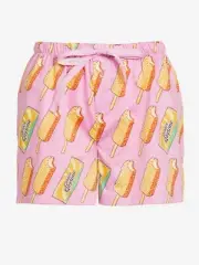 NEW PETER ALEXANDER WOMENS STREETS GOLDEN GAYTIME ICE CREAM SHORTS L RRP$49.95