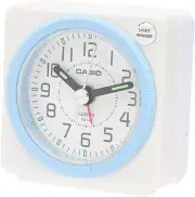 CASIO TQ-146-7JF analog travel clock alarm clock Pearl White・Blue
