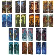 OFFICIAL ED BEARD JR DRAGONS LEATHER BOOK WALLET CASE FOR APPLE iPOD TOUCH MP3