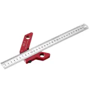 YX-3 300mm Woodworking Square Center Scriber Center Finder 45 90 Degrees Angle Line Scriber Marking Tools Metric Inch Ru