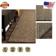 Natural Fiber Runner Rug 2'3" x 16' - Eco-Friendly Jute for Living Rooms