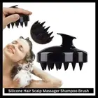 Silicone Hair Scalp Massager Shampoo Brush Shower Comb Exfoliate Remove Dandruff