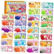 28 Pack Valentines Day Gifts for Kids, Mochi Squishies Party Favor Set Style 2
