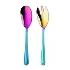 Use Salad Servers 12 Inch Stainless Steel Server Spoon Fork Set Serving