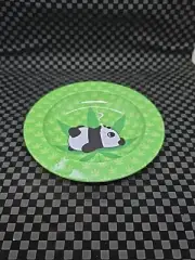Metal Decorative Tray Printed Passed Out Panda Side Table AshTray