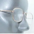 No Nonsense Simple Reading Glasses Gold Metal Frame +2.50 Lens