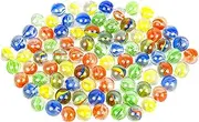 100 Pcs 0.63Inch Color Mixing Glass Marbles, Cat Eyes Marbles Solid Glass Colorful Marbles Round DIY Marble Bulk for Kids Marble Games DIY and Home Decoration