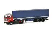 WSI for VOLVO F88 4x2 CURTAINSIDE TRAILER CLASSIC 1/50 DIECAST MODEL FINISHED