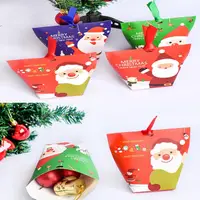 在飛比找松果購物優惠-紙盒 聖誕節 糖果盒 硬紙包材(12入) 手作盒 糖果袋 包