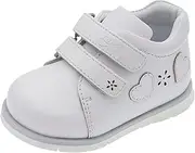 [Chicco] Girls Elegant Double Strap Crib Shoe, White, 23 EU