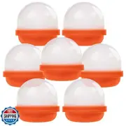 Capsule Vending Machine Translucent Orange Acorn Capsules Empty 50 pcs 2 inch