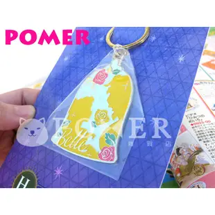 ☆POMER☆日本 一番賞 絕版正品 迪士尼 美女與野獸 貝兒 鈴鐺 鐘 玫瑰花 金屬 鑰匙圈 吊飾 精緻有質感 禮物