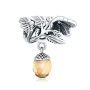 Silver plating Lucky Pine Cone Charm for DIY Bracelet Jewelry