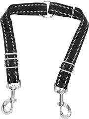 Ipetboom Double Dog Leash Dog Retractable Leads Trainer Leash Pet Tow Rope 1 Wide Nylon for All Sizes
