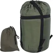 Multifunction Portable Detachable Sleeping Bag Hammock for Outdoor Camping, Hiking & Picnic, Maximum Load 200kg (Thickened Double Green (Including Hammock))