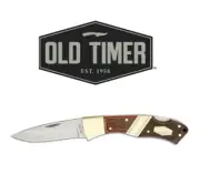 SCHRADE OLD TIMER MOUNTAIN BEAVER FOLDING POCKET KNIFE LEATHER POUCH Hunting EDC