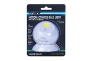 Brillar Motion Activated Battery Wall Mount Ball Light w Cob LED Technology