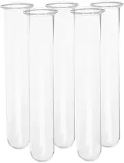 Veemoon 5pcs Test Tube Plant Propagation Vases - Glass Terrarium Holders for Stylish Home & Office Decor - Ideal for Hydroponics and Plant Display