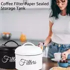 Coffee Filter Holder Round Basket Coffee Filter Storage Container with Lid WeLUv