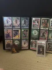basketball card binder and psa 9 Michael Jordan card and rare Kobe card