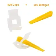 400 Clips + 200 Wedges 600 Tiles Leveler Spacers Lippage Tile Leveling System
