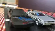 Scalextric Back to the Future vs Knight Rider Slot Car Set
