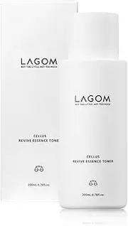 LAGOM Cellus Revive Essence Toner Natural Herbal Hydrating with 3-Layer Hyaluronic Acid Chamomile Lavender Anti-Aging Face Dry Oily Skin 200ml 6.76oz