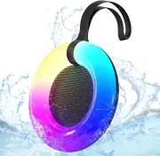 IPX7 Waterproof Speaker with Dynamic LED Light,Bluetooth Shower Speaker,Portable