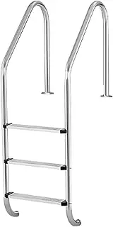 2/3 Step Swimming Pool Ladder,Stainless Steel Step,Pool Pedal Ladder,for Above Ground Pools Stair Entry,Easy to Install and Climb(3 Step)