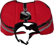 Ipetboom Pet Dog Backpack Portable Outdoor Sports Rucksack for Camping Hiking Breathable Side Pockets for Snacks Leash Hook