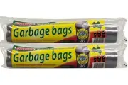 40 and 180pcs 56L Bin Garbage Bags 20 Liners Rubbish Bags Black Garbage Bag