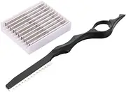 LOORGVEL 1Set Manual Hair Styling Thinning Razor with Replacement Blades Lightweight Shaving Tool for Professional Home Use Comfortable Grip for Easy Trimming and Precision