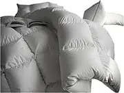 Goose Down Comforter - 850 Fill Power Medium Warmth All Season Duvet Insert - Lightweight White Down Blanket for Ultimate Comfort
