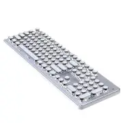 EWEADN TK100 Punk Typewriter Wired Mechanical Gaming Keyboard 104 Keys RGB Light Ergonomics USB E-sports Gamer Keyboards