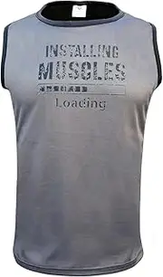 [Generic] Lightweight Tank top Gym Stringer Mens Singlet - Athletic Quick Dry Breathable Running Sleeveless Shirt Men Workout Top (AU, Alpha, Large, Regular, Regular, Sleevess Tank Top)