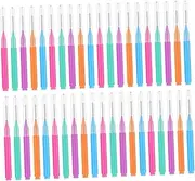 SEWOART Interdental Flosser Set 50pcs Cleaning Brush Toothpick Soft Bristles for Gentle Gum Care