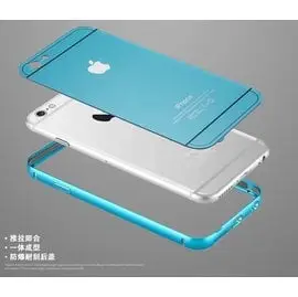 iPhone5/5s iPhone6/Plus 後蓋+金屬邊框 全方位保護手機 金屬框 4.7 5.5